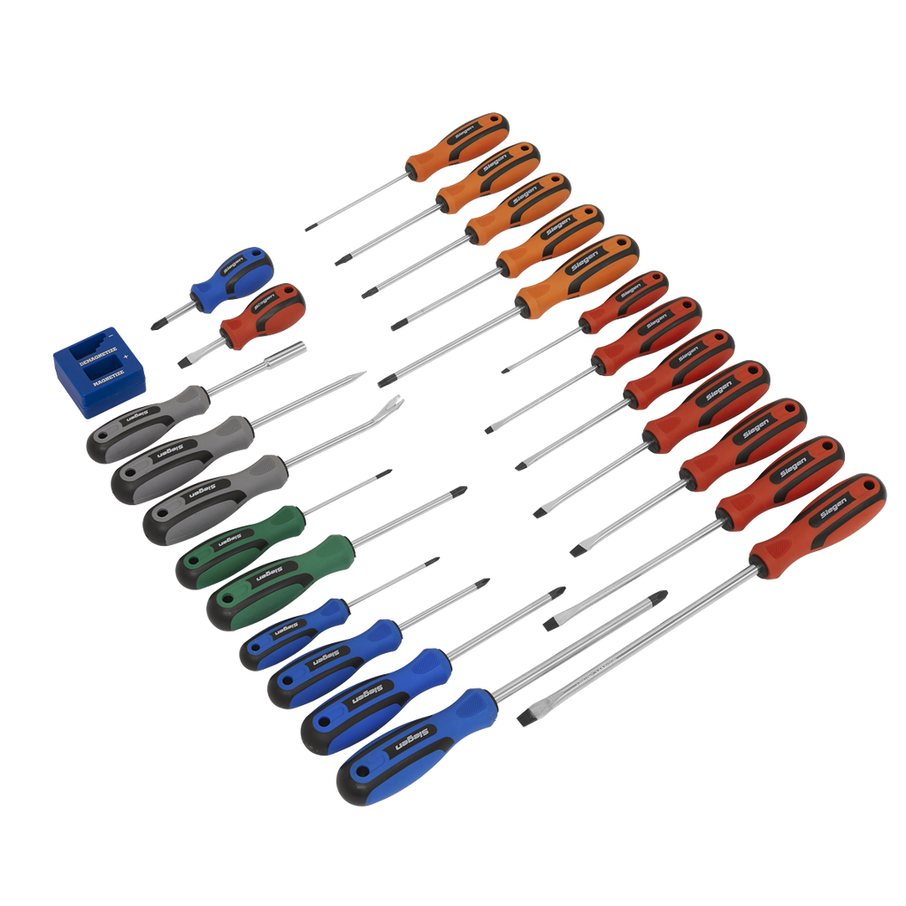 Siegen Soft Grip Screwdriver Set 24pc
