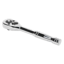 Siegen Pear-Head Ratchet Wrench with Flip Reverse 1/4"Sq Drive