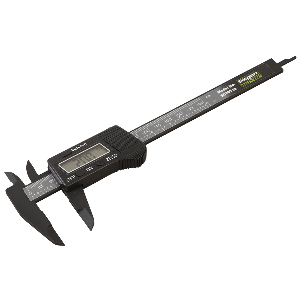 Sealey Siegen Digital Electronic Vernier Caliper 0-150mm (0-6")