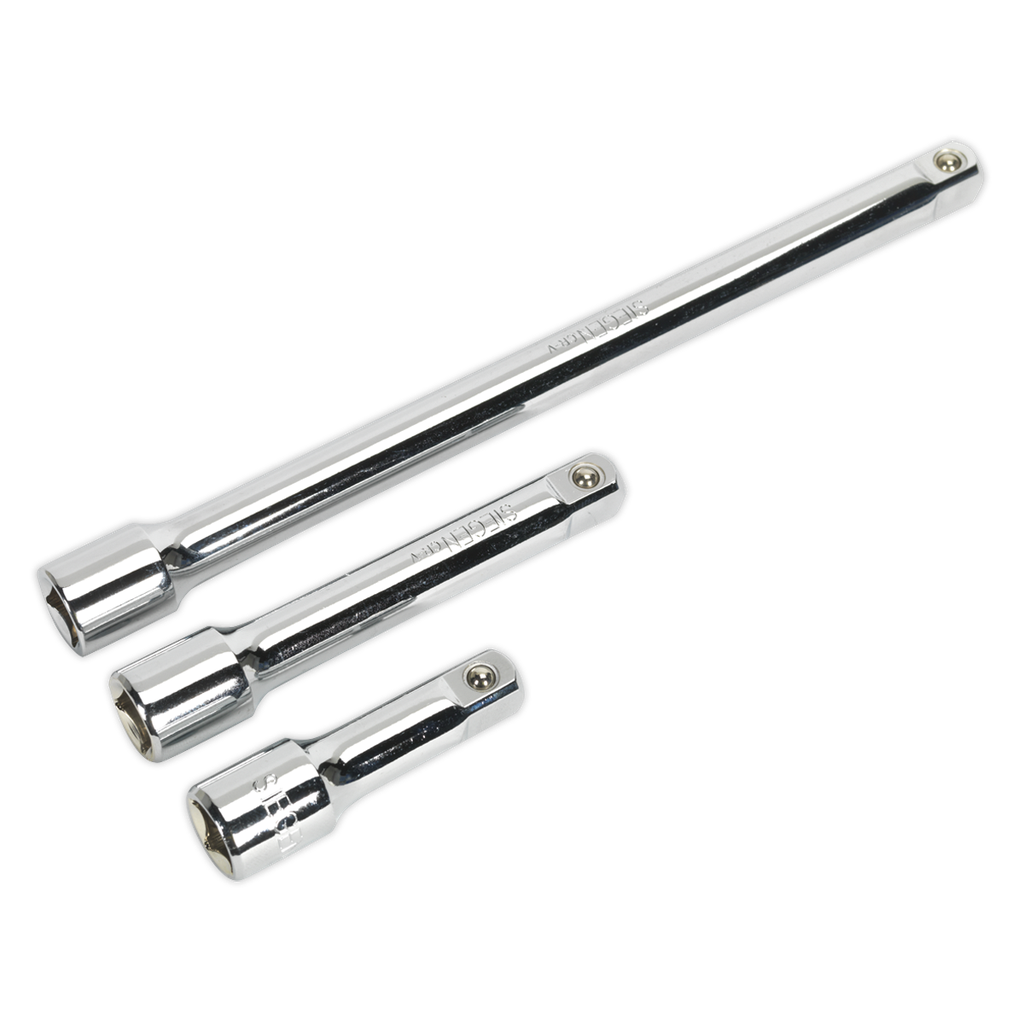 Siegen Extension Bar Set 1/2"Sq Drive 3pc
