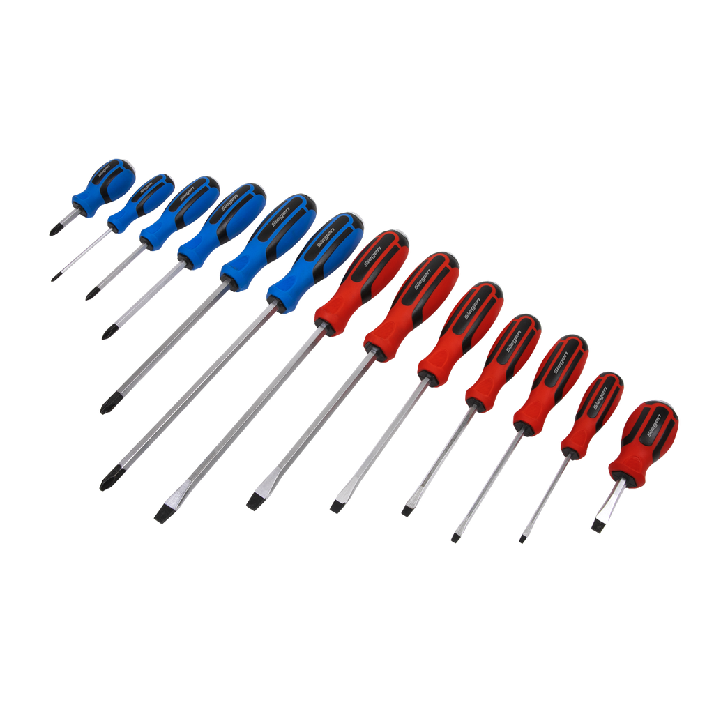 Siegen Hammer-Thru Screwdriver Set 13pc