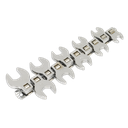 Sealey Siegen Crow's Foot Open-End Spanner Set 3/8"Sq Drive 10pc