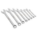 Sealey Siegen Whitworth Combination Spanner Set 8pc