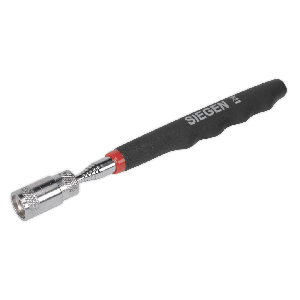 Siegen Heavy-Duty Magnetic Pick-Up Tool with LED 3.6kg Capacity