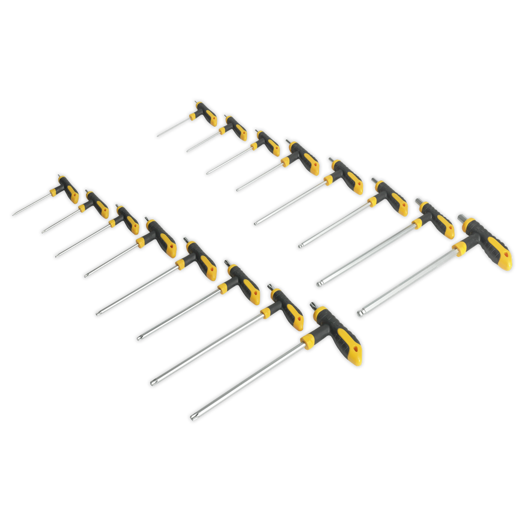 Sealey Siegen T-Handle TRX-Star* & Hex Key Set 16pc