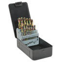 Sealey Siegen HSS Edge Ground Drill Bit Set 25pc - DIN 338