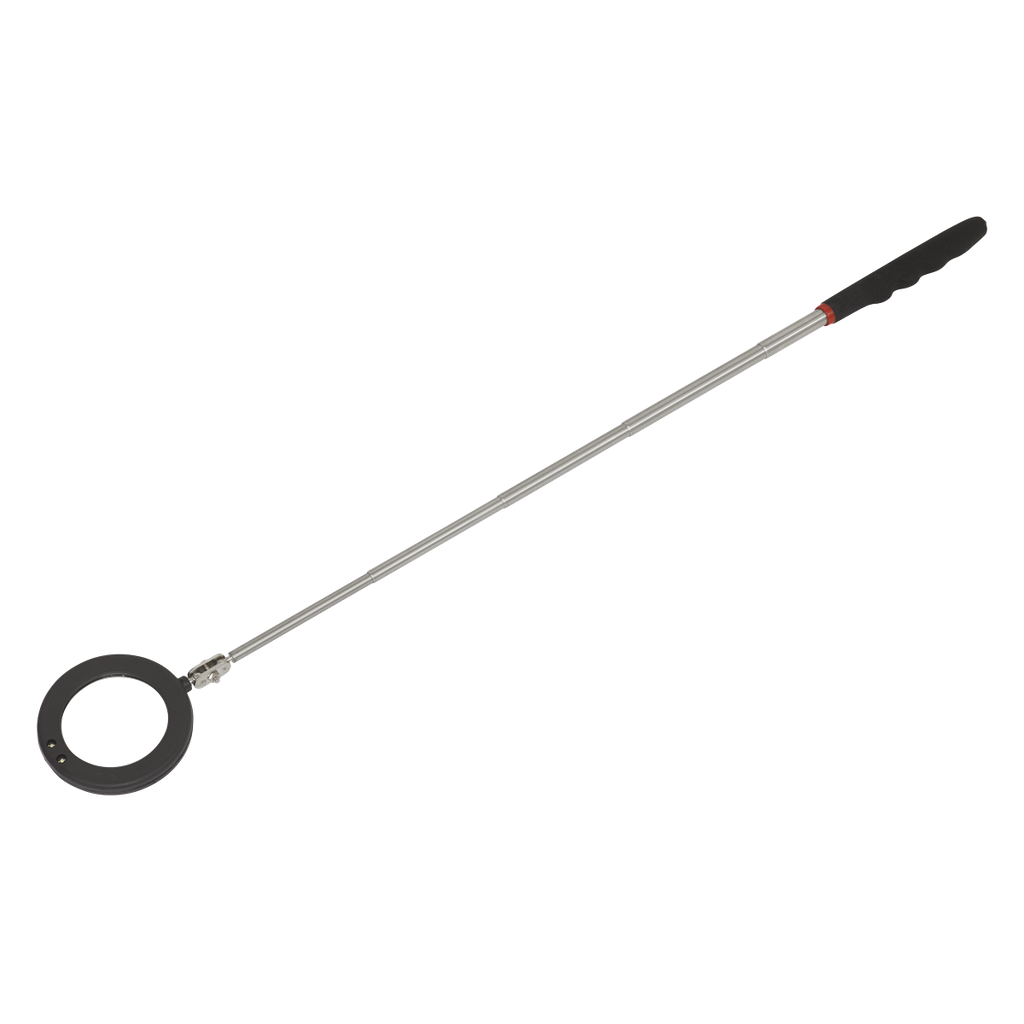 Siegen Telescopic Inspection Mirror with LED 75mm