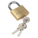 Sealey Siegen Brass Body Padlock with Brass Cylinder 40mm