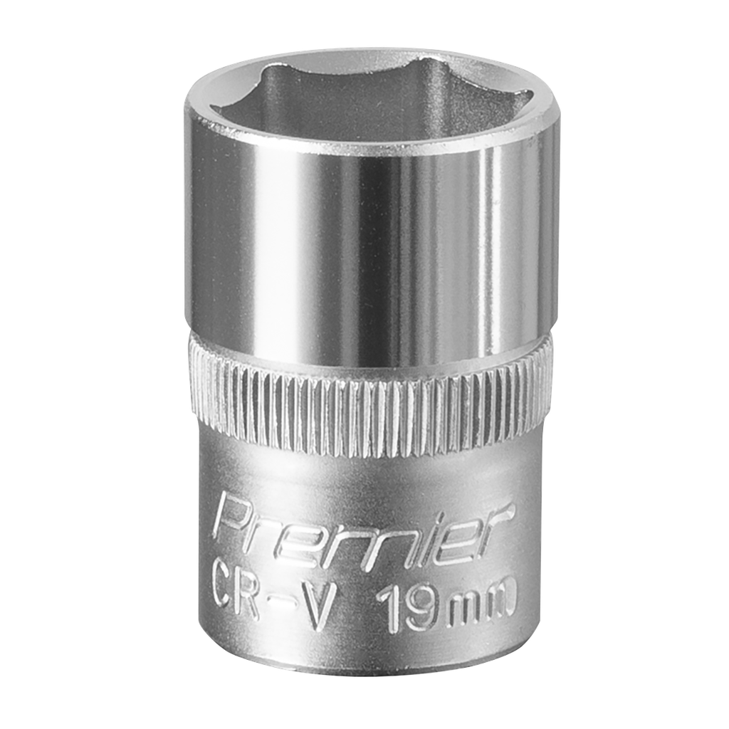 Sealey Premier Socket 1/2"Sq Drive 19mm