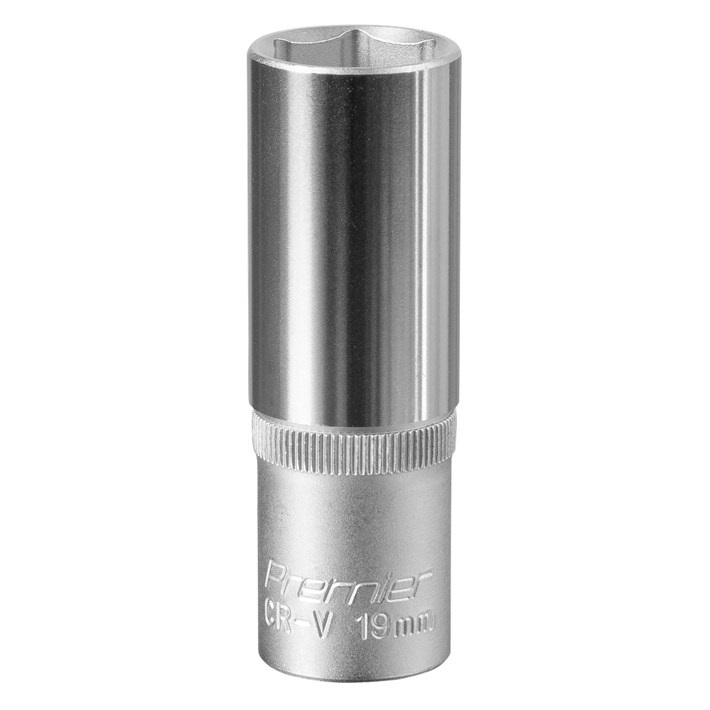 Sealey Premier Deep Socket 1/2"Sq Drive 19mm