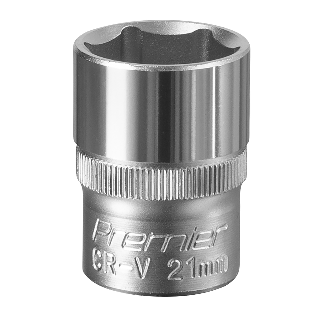 Sealey Premier Socket 1/2"Sq Drive 21mm