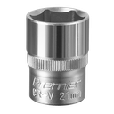 Sealey Premier Socket 1/2"Sq Drive 21mm