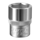 Sealey Premier Socket 1/2"Sq Drive 22mm