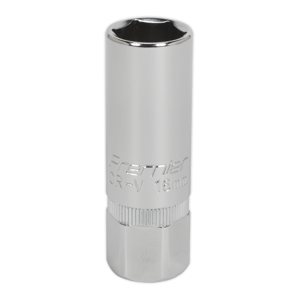 Sealey Premier Spark Plug Socket 1/2"Sq Drive 16mm