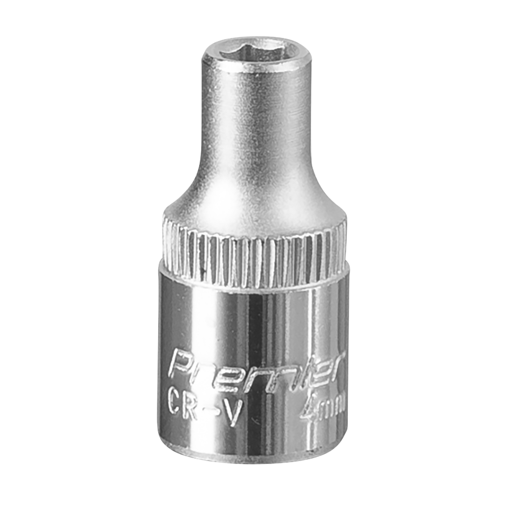 Sealey Premier Socket 1/4"Sq Drive 4mm