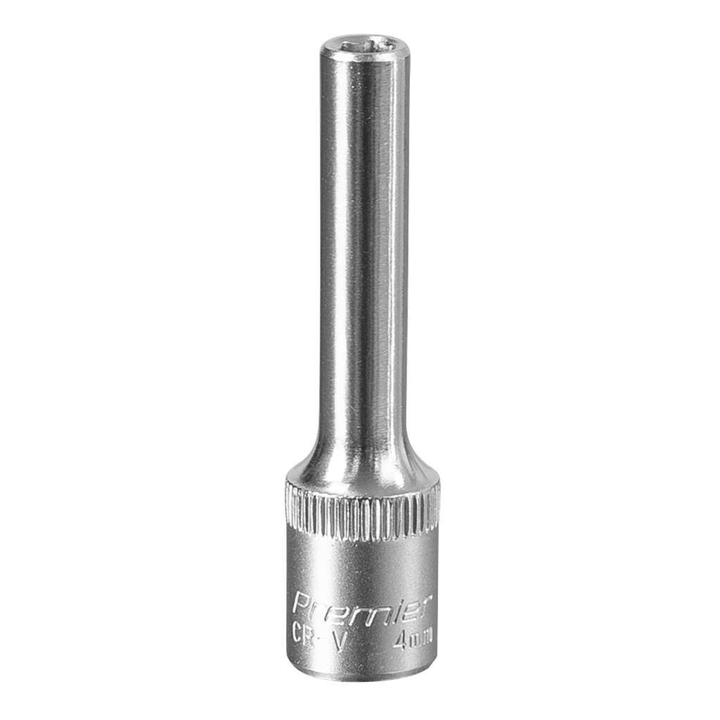 Sealey Premier Deep Socket 1/4"Sq Drive 4mm