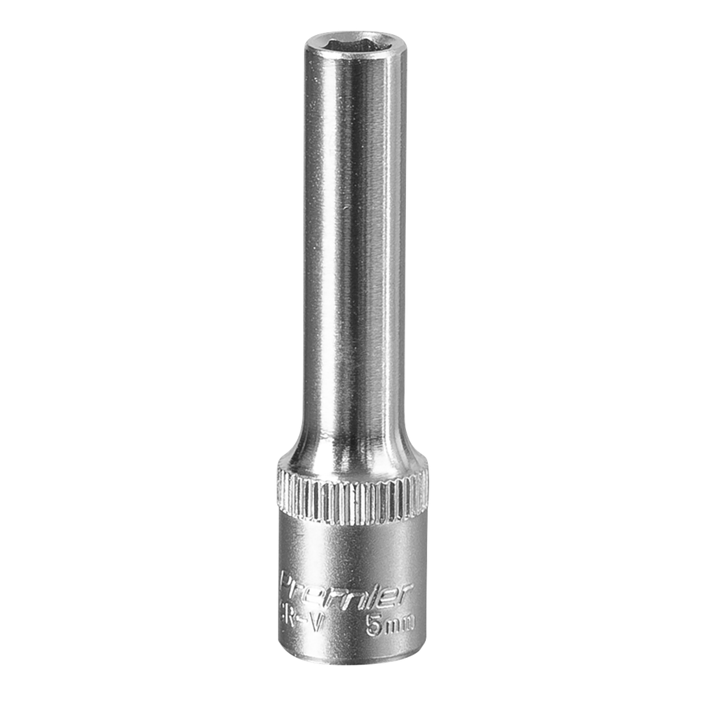 Sealey Premier Deep Socket 1/4"Sq Drive 5mm