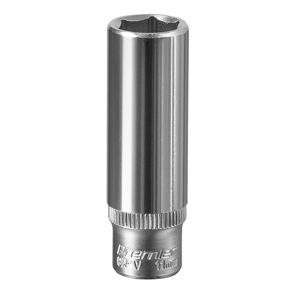 Premier Deep Socket 1/4"Sq Drive 11mm