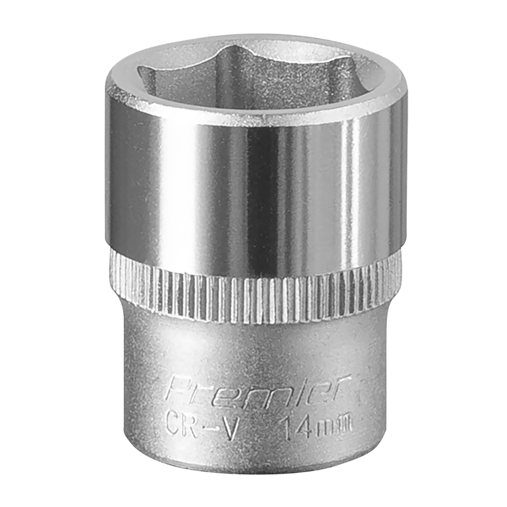Sealey Premier Socket 1/4"Sq Drive 14mm