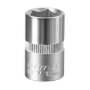 Sealey Premier Socket 3/8"Sq Drive 12mm