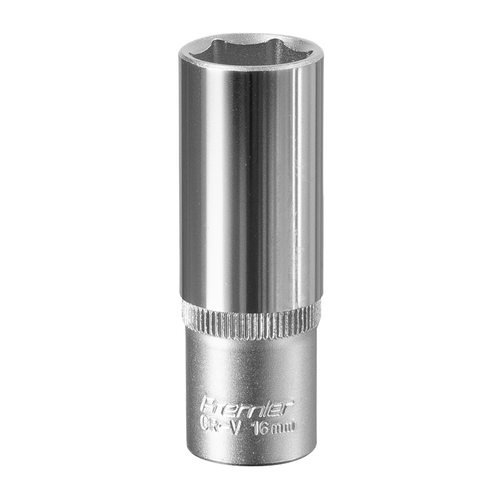 Sealey Premier Deep Socket 3/8"Sq Drive 16mm