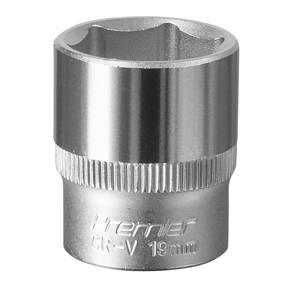 Sealey Premier Socket 3/8"Sq Drive 19mm