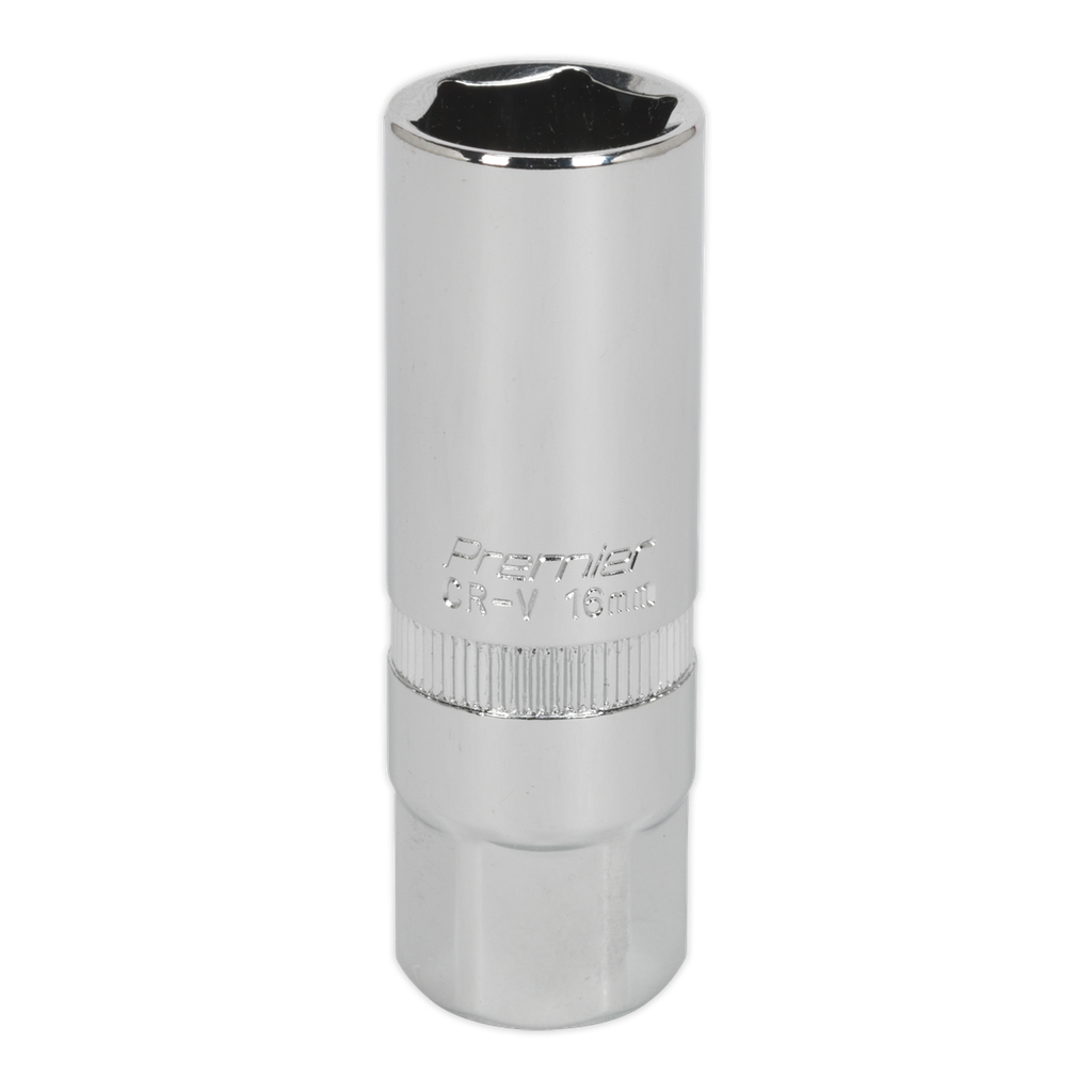 Sealey Premier Spark Plug Socket 3/8"Sq Drive 16mm