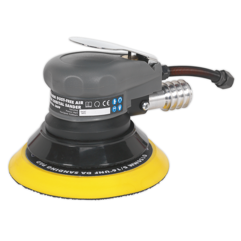 Sealey Dust-Free Air Palm Orbital Sander 150mm