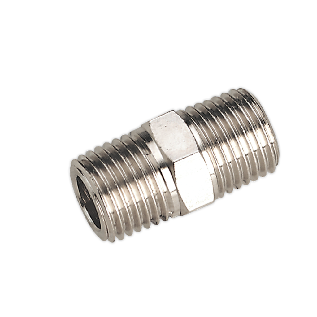 Sealey Double Male Union 1/4"BSPT to 1/4"BSPT