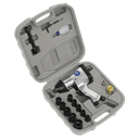 Air Impact Wrench Kit with Sockets 1/2"Sq Drive