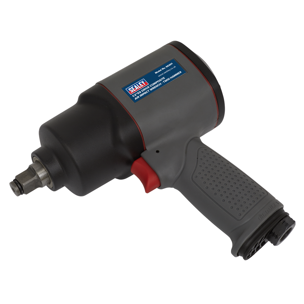 Sealey Composite Twin Hammer Air Impact Wrench 1/2"Sq Drive