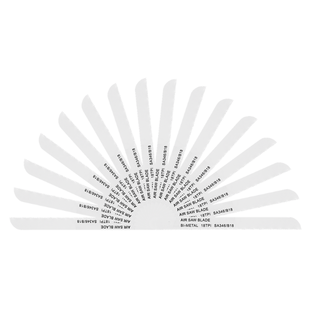 Sealey 141mm HSS Air Saw Blade 18tpi - Pack of 15
