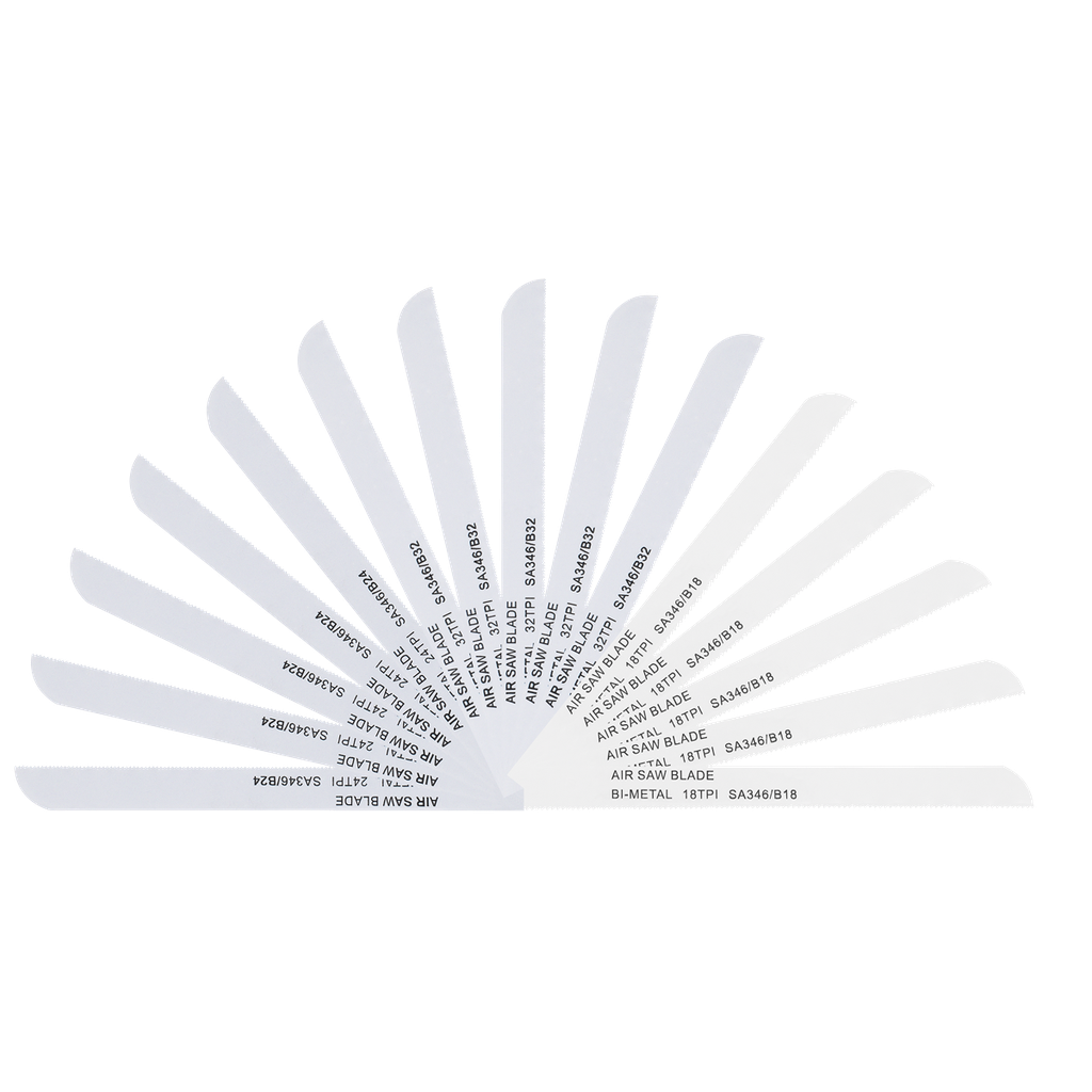 Sealey 141mm HSS Mixed Air Saw Blades - Pack of 15