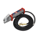 Sealey Tyre Inflator with 2.7m Hose & Clip-On Connector