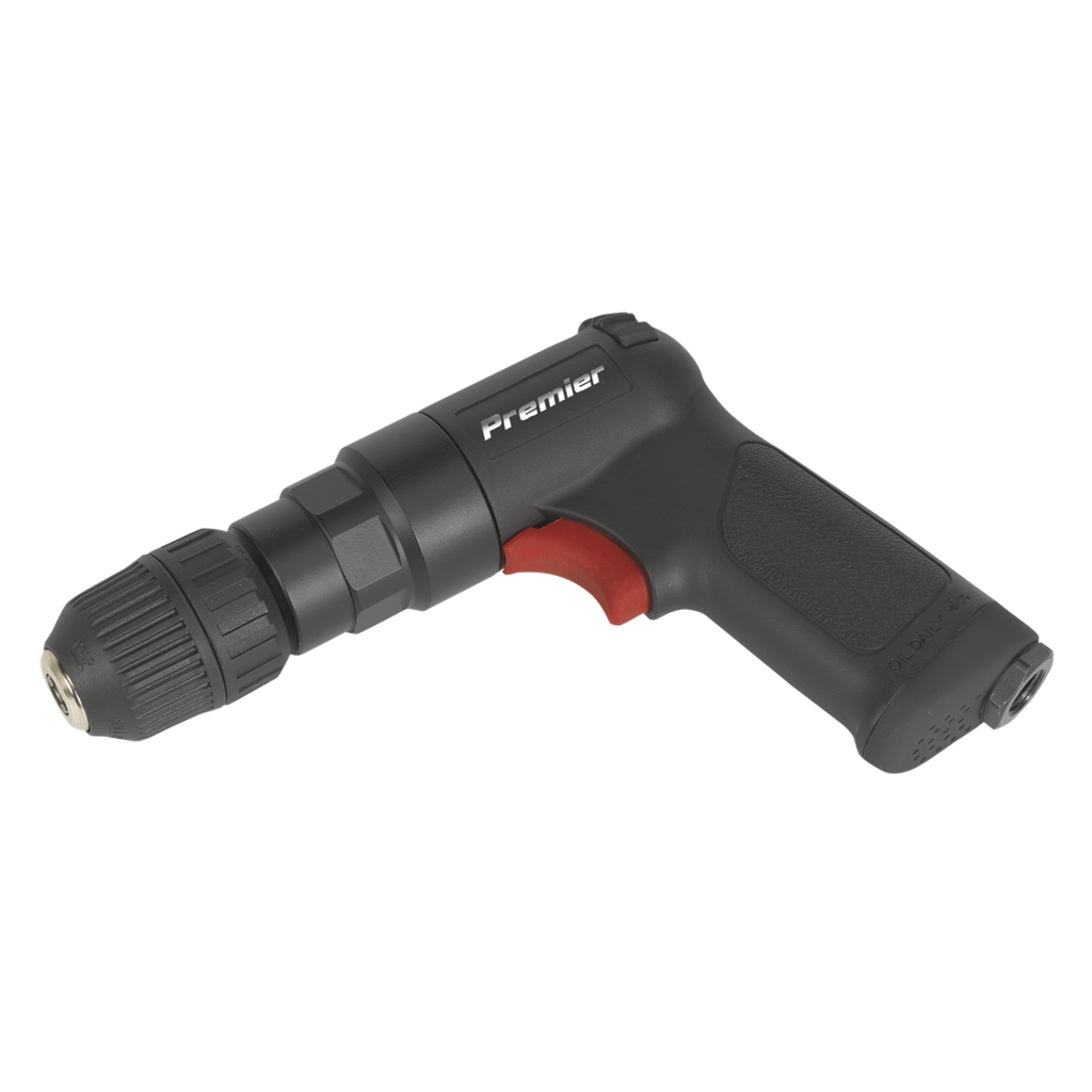 Sealey Premier Composite Reversible Air Pistol Drill 10mm with K