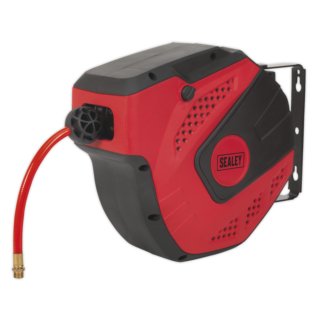 Sealey 10m Auto-Rewind Control PU Air Hose Reel 8mm ID