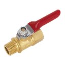 Sealey Lever Ball Valve 1/4"BSPT Male x 1/4"BSP Female