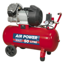 50L V-Twin Direct Drive Air Compressor 3hp