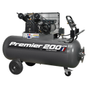 Premier 200L Belt Drive Air Compressor with Front Control Panel 3hp