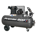 Premier 200L Belt Drive Air Compressor with Front Control Panel