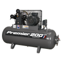 Sealey Premier 200L Belt Drive Air Compressor 5.5hp 3ph