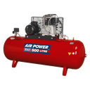 Sealey 500L Belt Drive Air Compressor with Cast Cylinders 7.5hp 