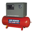 Sealey 270L Low Noise Belt Drive Air Compressor with Cast Cylind
