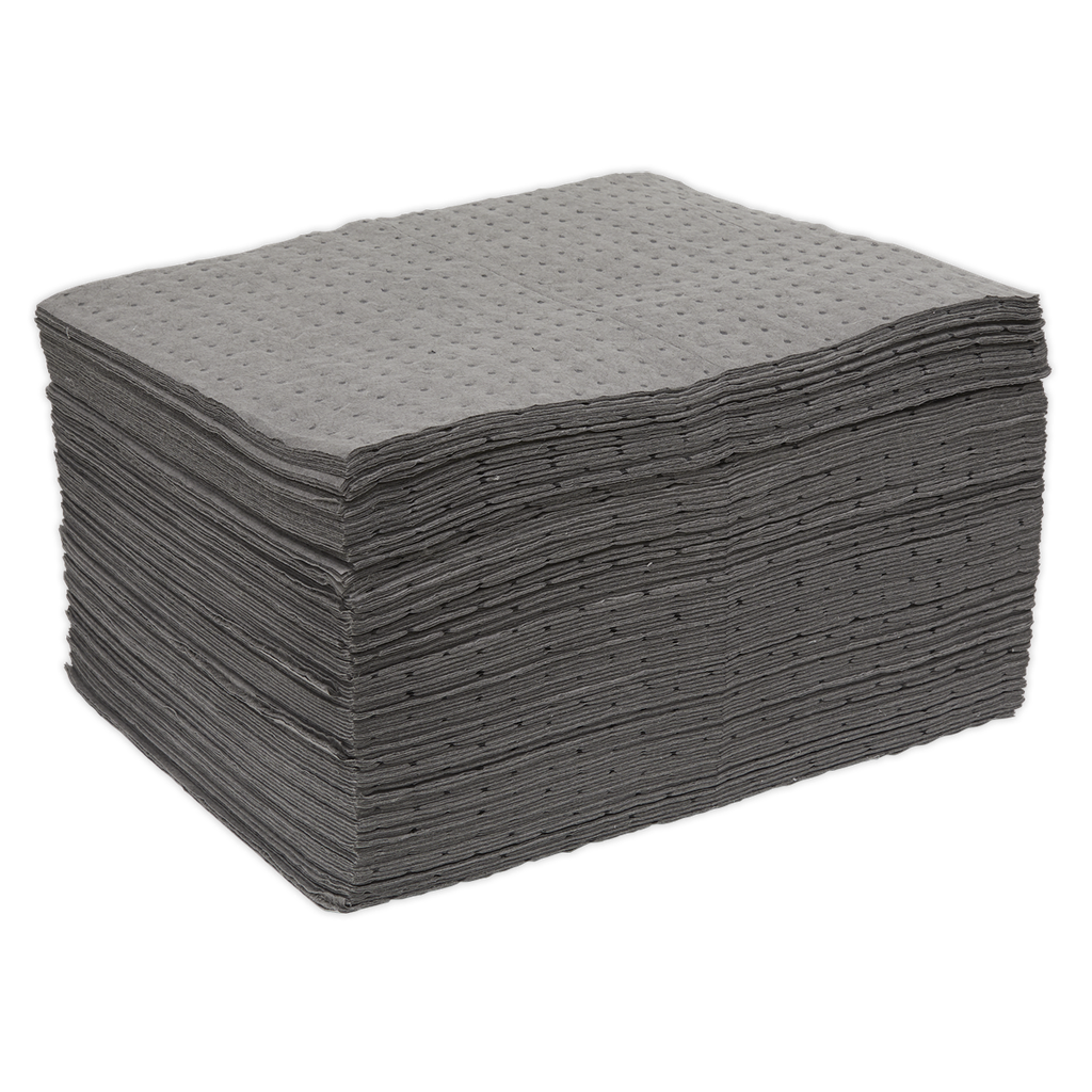 Sealey Spill Absorbent Pads - Pack of 100