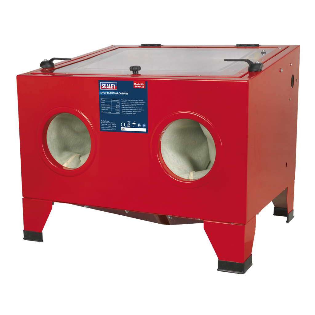Sealey Shot Blasting Cabinet with Gun 640 x 490 x 490mm