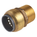 Sealey SharkBite® Brass Straight Adaptor 22mm x 3/4"BSPT