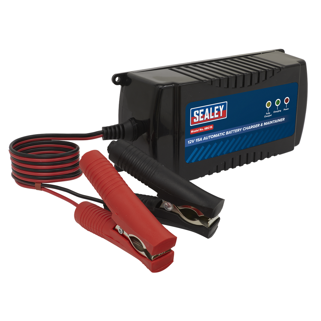12V Automatic Battery Charger & Maintainer 15A