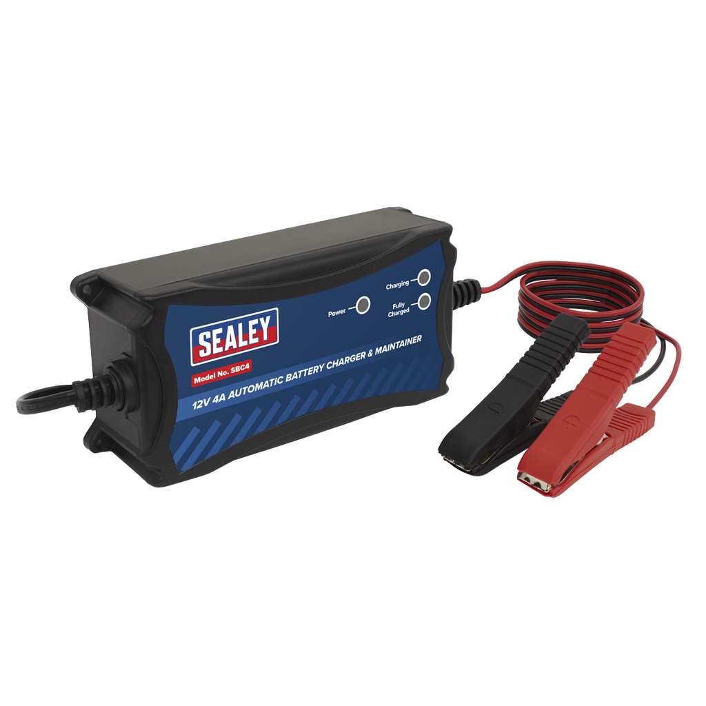 Sealey 12V Fully Automatic Battery Maintainer/Charger 4A