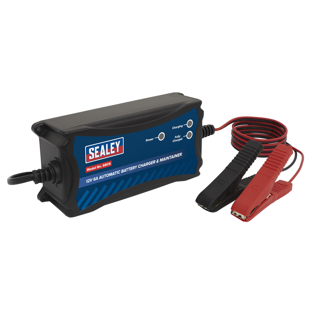 Sealey 12V Fully Automatic Battery Maintainer/Charger 6A