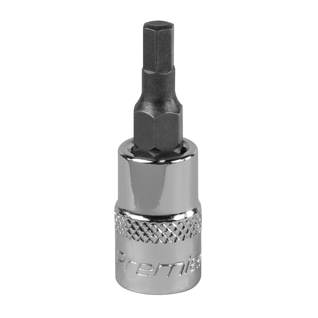 Sealey Premier Hex Socket Bit 1/4"Sq Drive 4mm